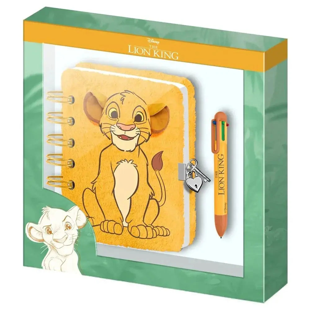 Disney The Lion King Diary plush + pen Nerdscape
