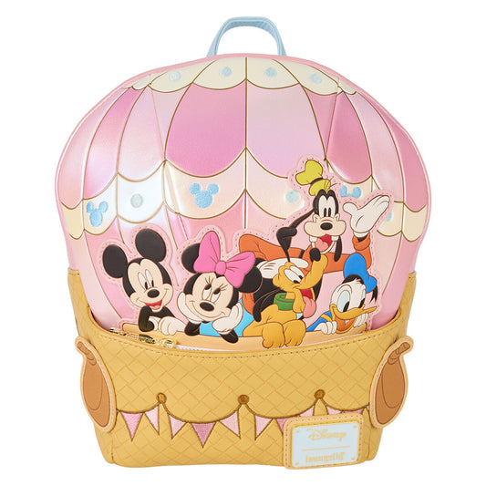 Sac à dos Loungefly Disney Mickey et ses amis en forme de montgolfière 26 cm