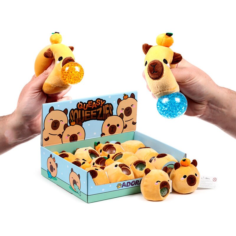 Queasy Squeezies Capybara assorted plush toy - Nerdscape