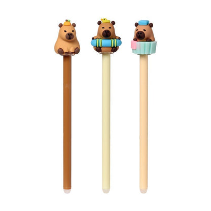 Capybara assorted Topper Erasable pen - Nerdscape