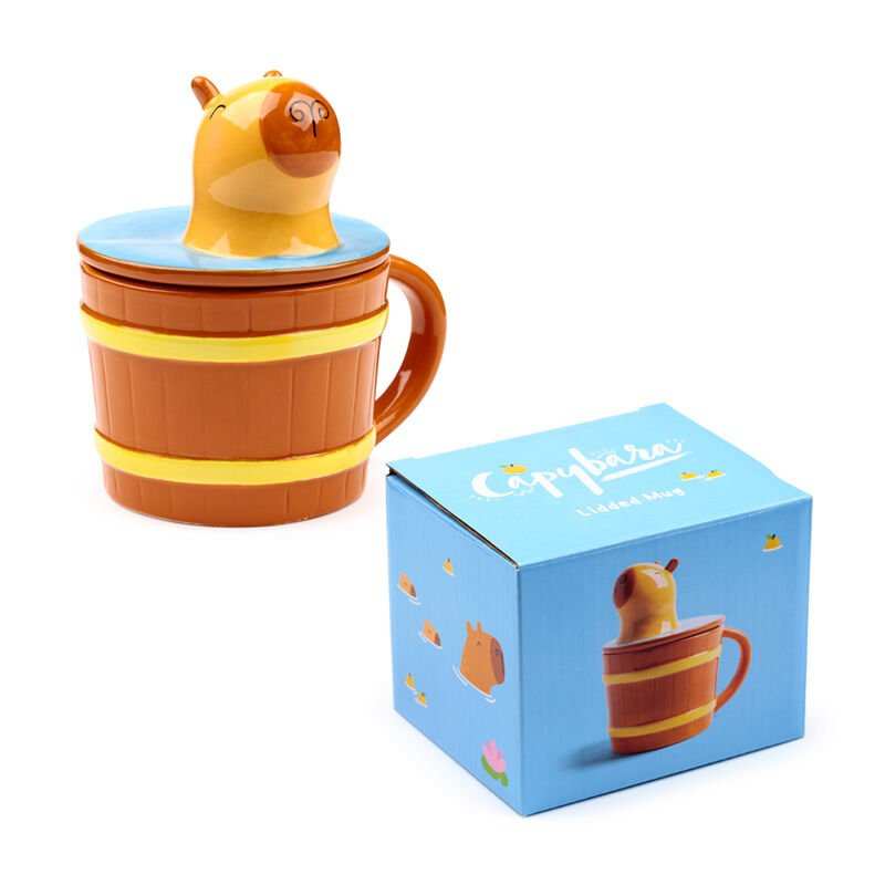 Capybara Mug With lid - Nerdscape