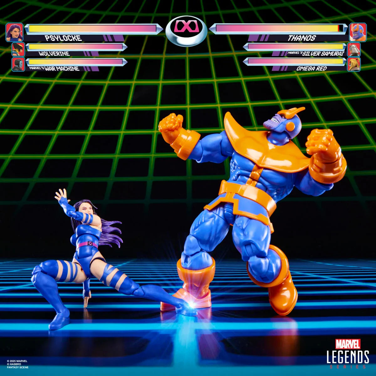 Marvel Legends Psylocke vs Thanos Gameverse 15cm - Figura da Collezione - Nerdscape Nerdscape
