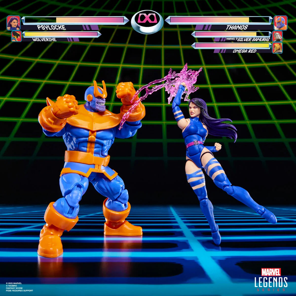Marvel Legends Psylocke vs Thanos Gameverse 15cm - Figura da Collezione - Nerdscape Nerdscape