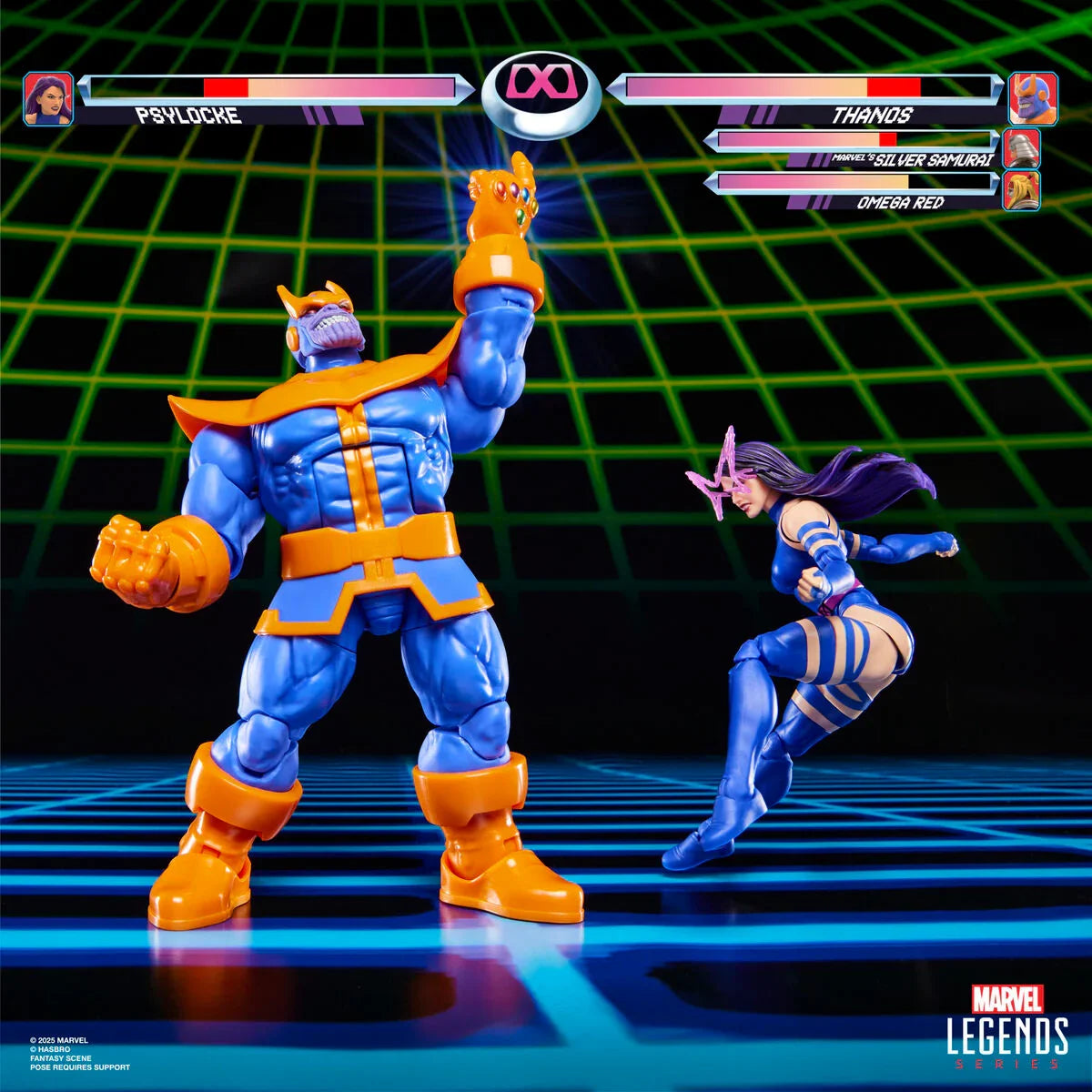 Marvel Legends Psylocke vs Thanos Gameverse 15cm - Figura da Collezione - Nerdscape Nerdscape