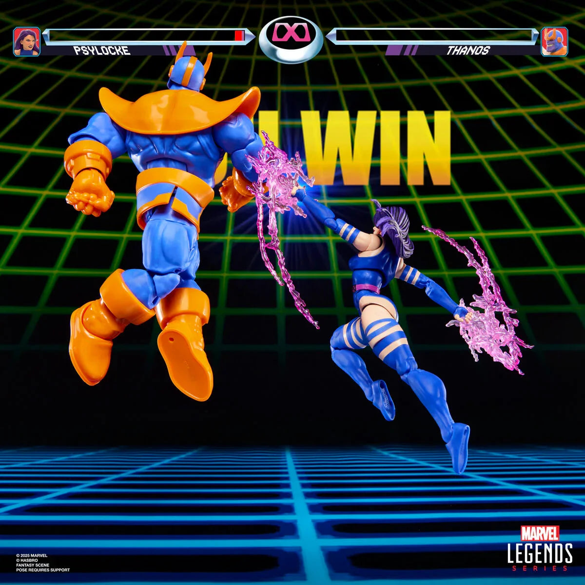 Marvel Legends Psylocke vs Thanos Gameverse 15cm - Figura da Collezione - Nerdscape Nerdscape