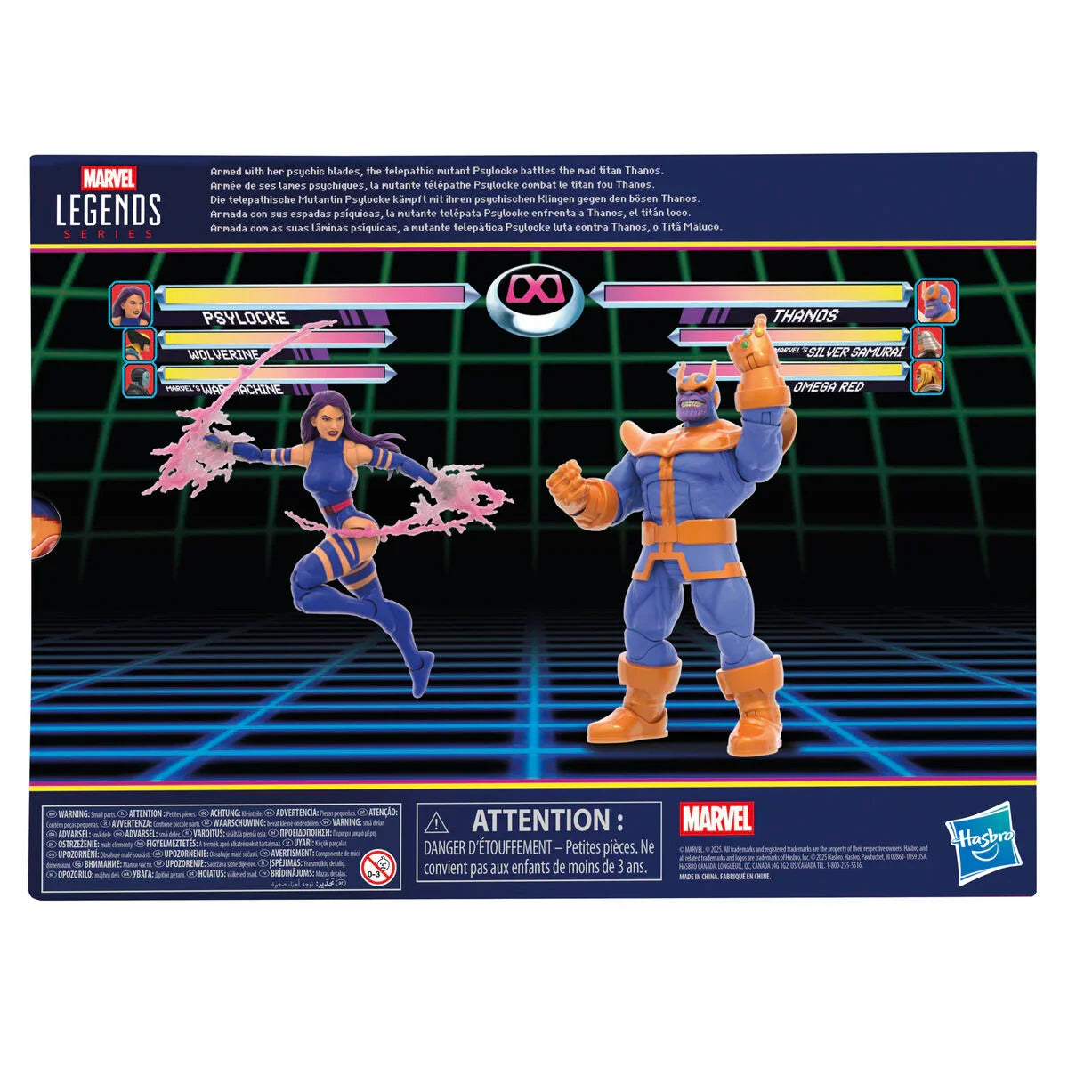 Marvel Legends Psylocke vs Thanos Gameverse 15cm - Figura da Collezione - Nerdscape Nerdscape
