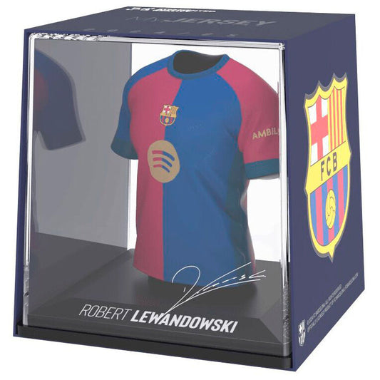 Figurine miniature de Lewandowski du FC Barcelone