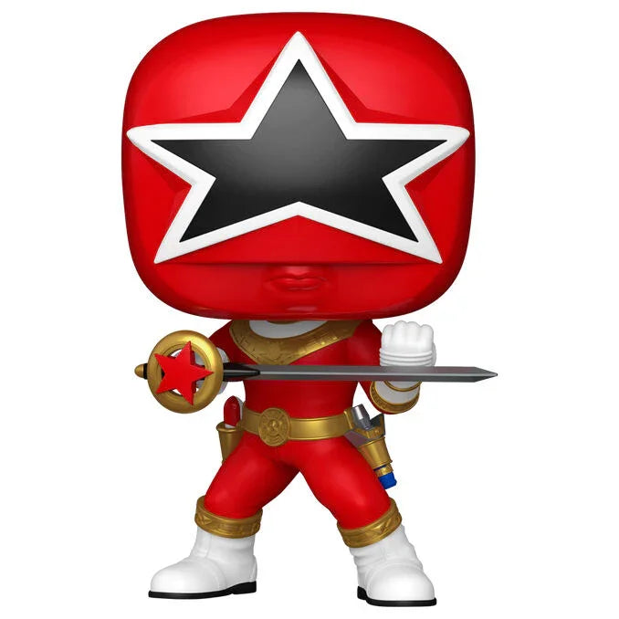 Funko Pop! Rangers Turbo Red Zeo Ranger - Figura da Collezione Vinyl Nerdscape