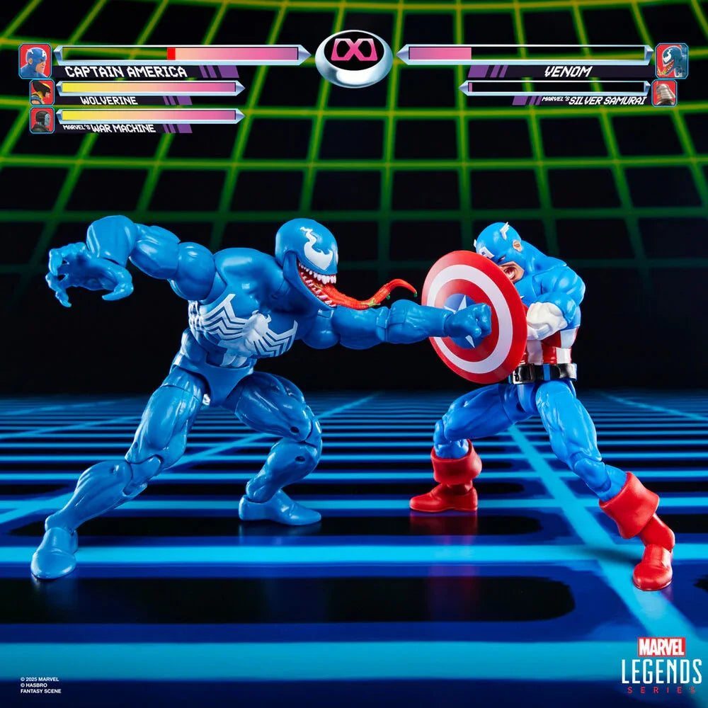 Marvel Legends Captain America & Venom Gameverse - Figura da Collezione 15cm - Nerdscape Nerdscape