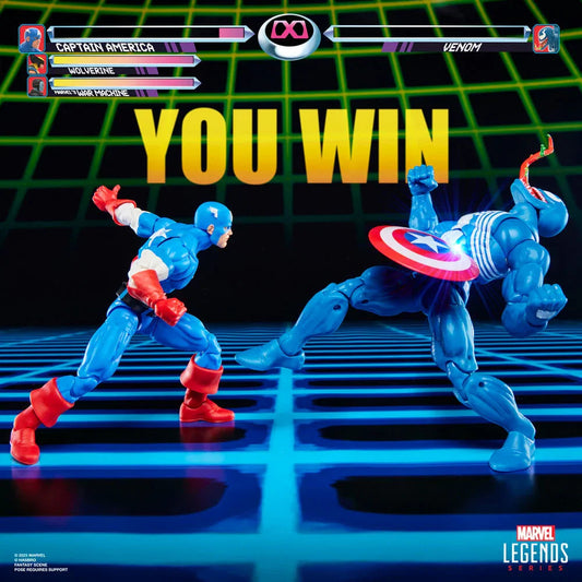 Marvel Legends Captain America & Venom Gameverse - Figura da Collezione 15cm - Nerdscape Nerdscape