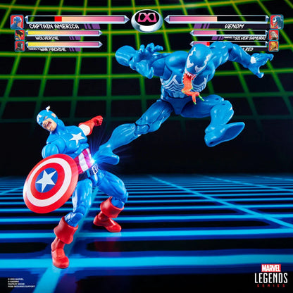 Marvel Legends Captain America & Venom Gameverse - Figura da Collezione 15cm - Nerdscape Nerdscape