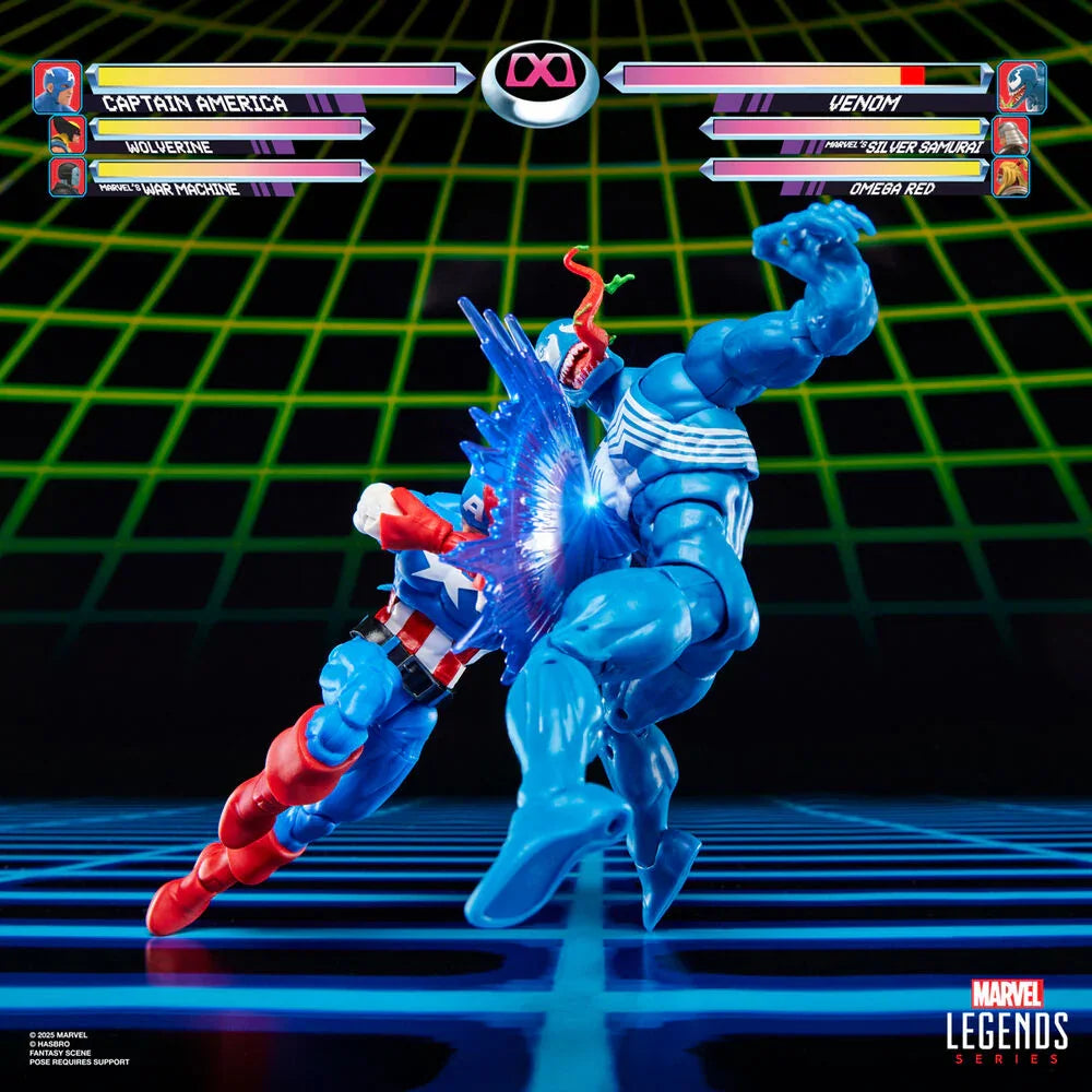 Marvel Legends Captain America & Venom Gameverse - Figura da Collezione 15cm - Nerdscape Nerdscape