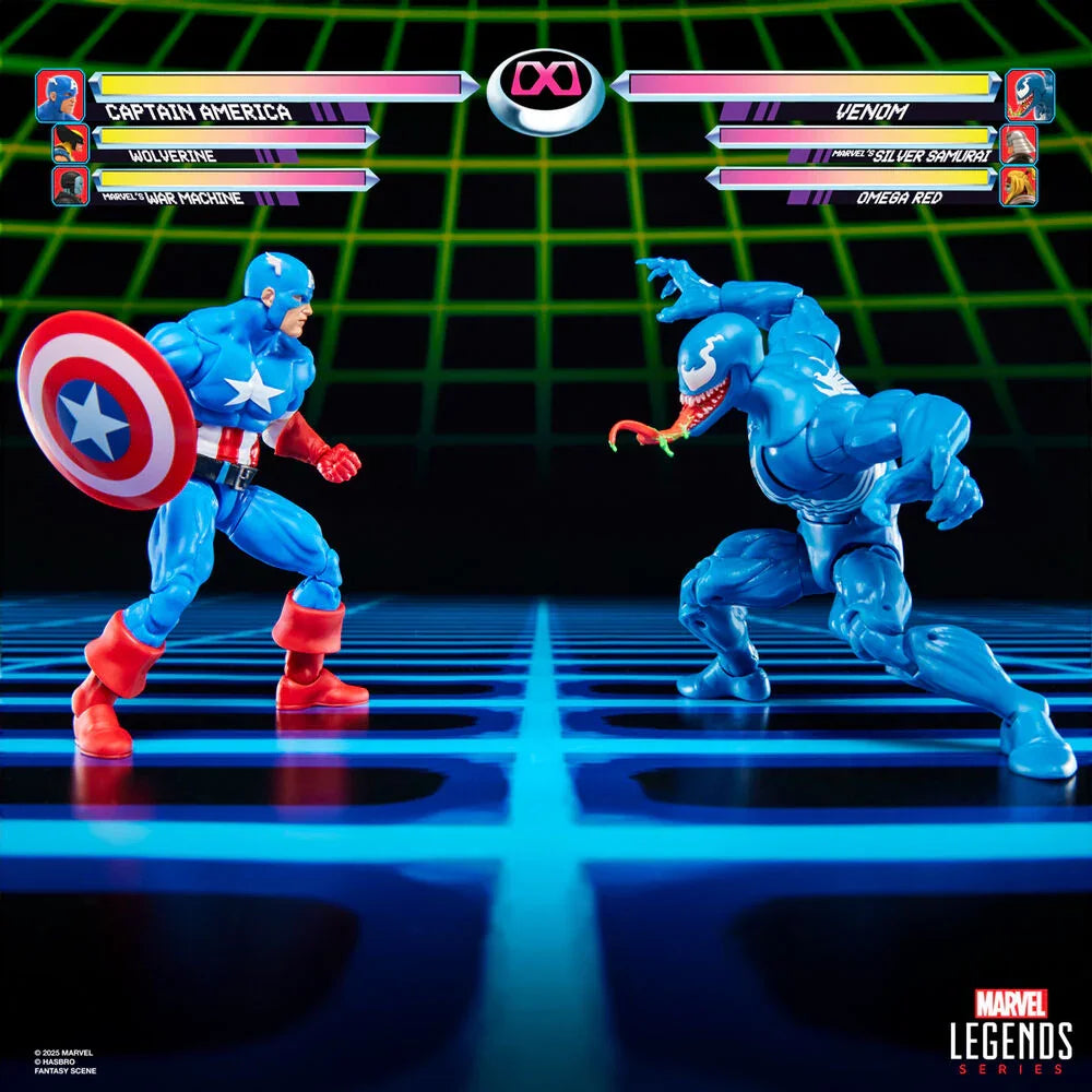 Marvel Legends Captain America & Venom Gameverse - Figura da Collezione 15cm - Nerdscape Nerdscape
