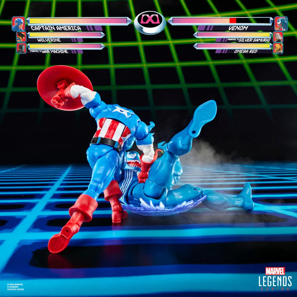Marvel Legends Captain America & Venom Gameverse - Figura da Collezione 15cm - Nerdscape Nerdscape