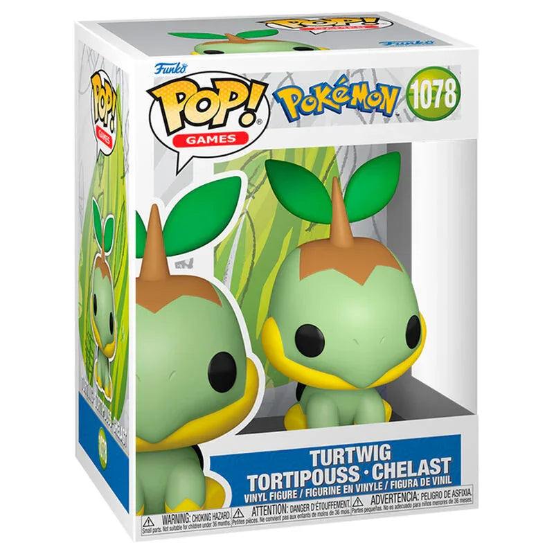 Funko Pop! Pokemon Turtwig - Tortipouss - Chelast - Figura da Collezione Vinyl Nerdscape