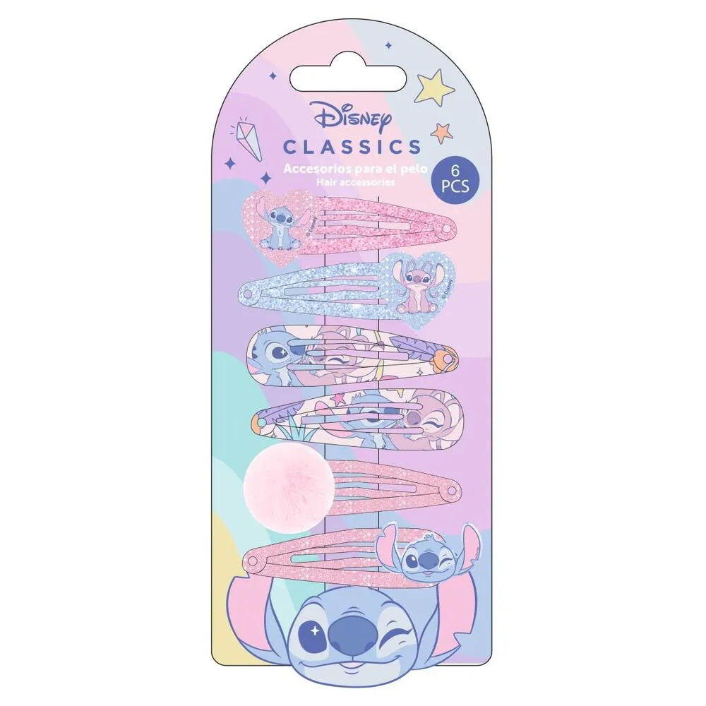 Disney Stitch Set 6 hairpins Nerdscape