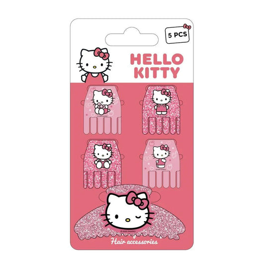 Hello Kitty Set 5 hair clips Nerdscape