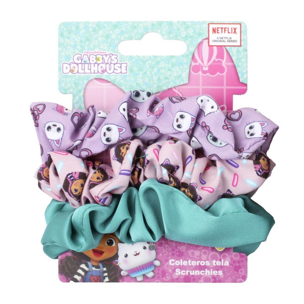 Gabbys Dolls House set 3 hair scrunchies Nerdscape