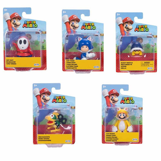 Figurines assorties Super Mario Bros vague 50, 6 cm