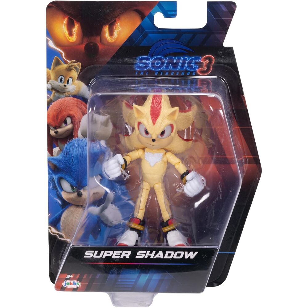 Sonic 3 Super Shadow Figura da Collezione Articolata 12,5cm - Nerdscape Nerdscape