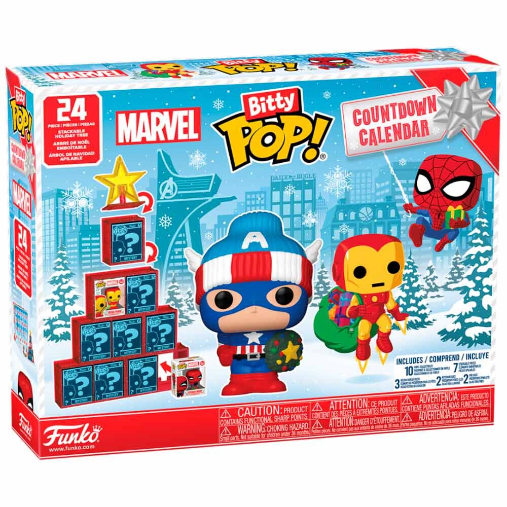 Funko Pop! Marvel Bitty Pop Advent Calendar - Figura da Collezione Vinyl Nerdscape