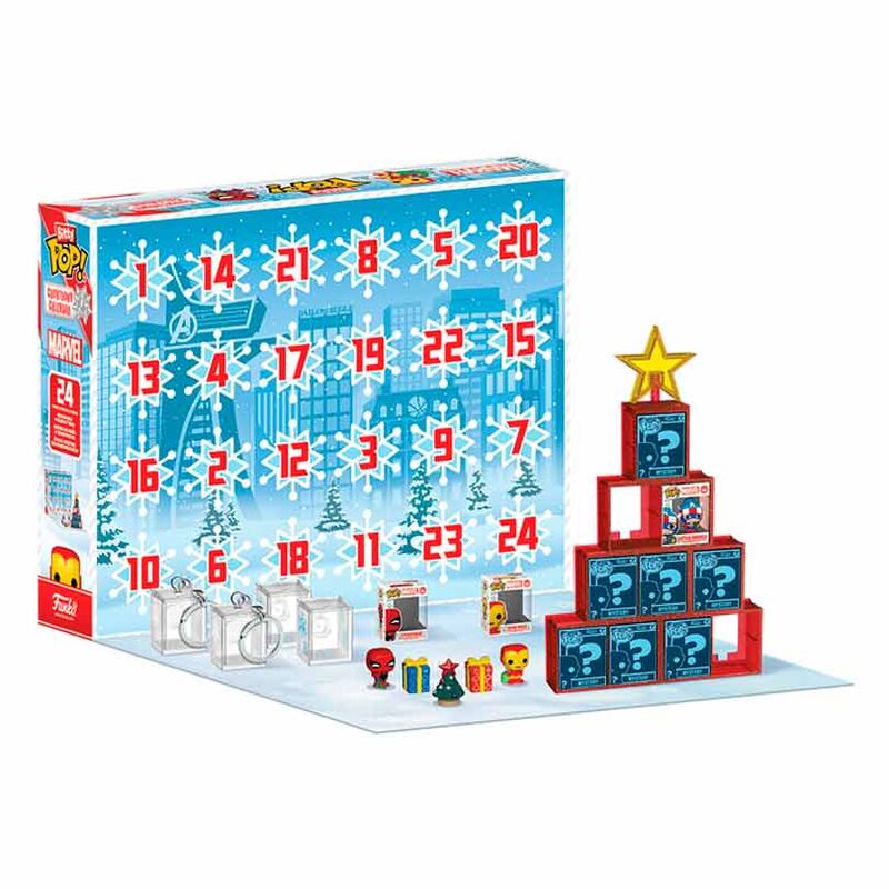 Funko Pop! Marvel Bitty Pop Advent Calendar - Figura da Collezione Vinyl Nerdscape