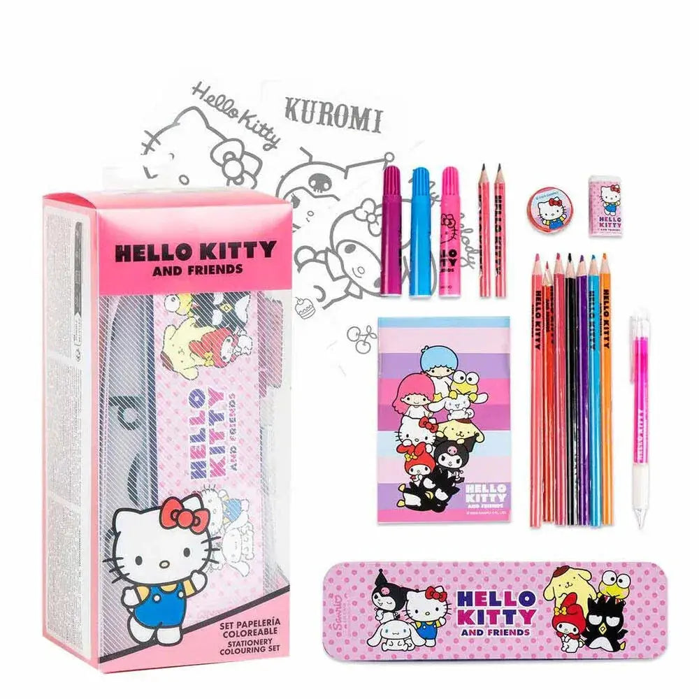 Hello Kitty colouring stationery set Nerdscape