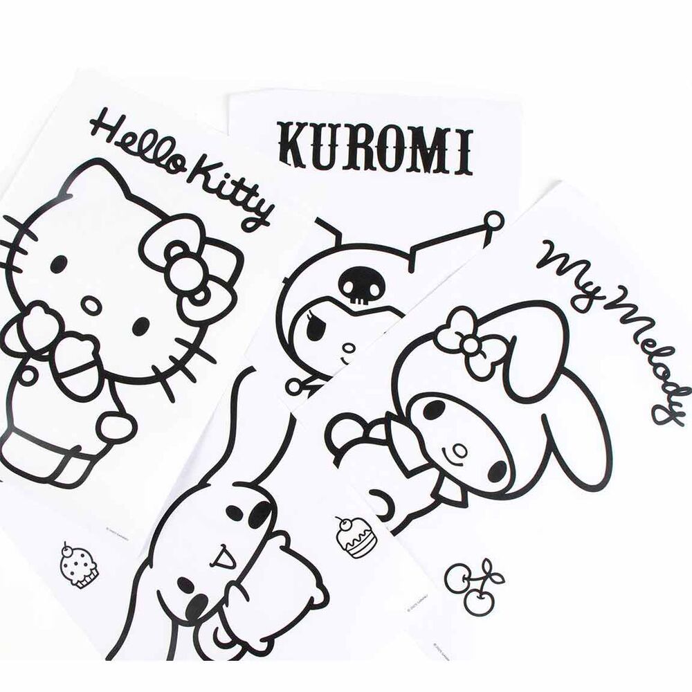 Hello Kitty colouring stationery set Nerdscape