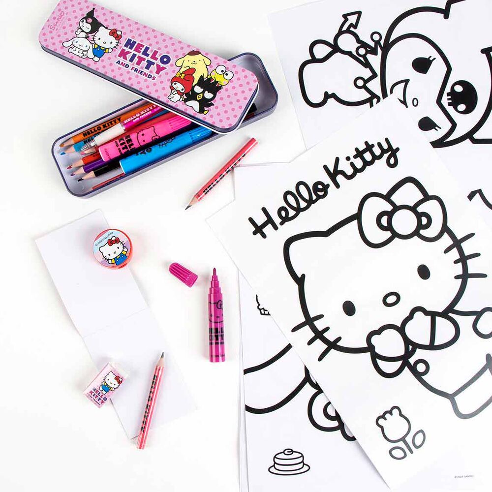 Hello Kitty colouring stationery set Nerdscape