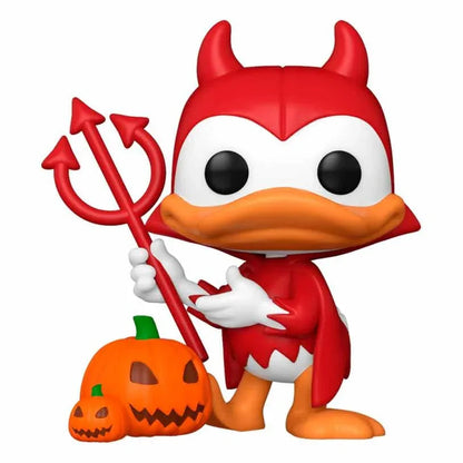 POP figure Disney Mickey and Friends Devil Donald with Pumpkin Exclusive Nerdscape