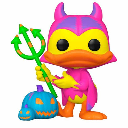 POP figure Disney Mickey and Friends Devil Donald with Pumpkin Chase Exclusive Nerdscape