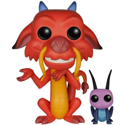 Funko Pop! Disney Mulan Mushu & Cricket - Figura da Collezione Vinyl Nerdscape