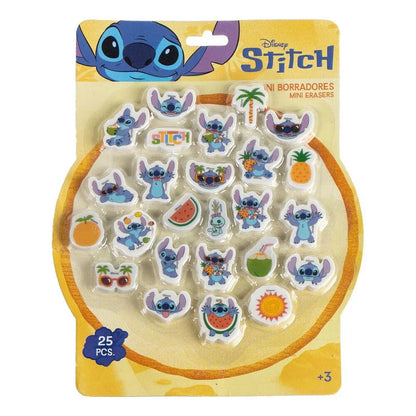 Disney Stitch set 25 erasers Nerdscape
