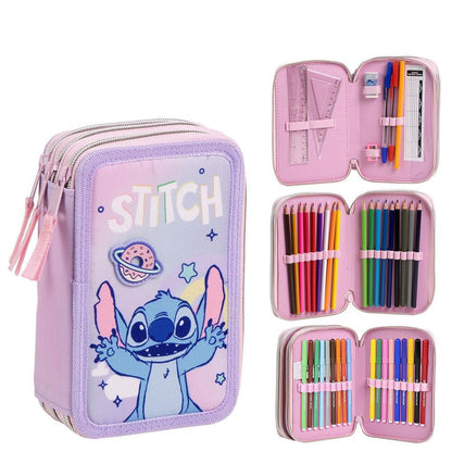 Disney Stitch triple pencil case Nerdscape
