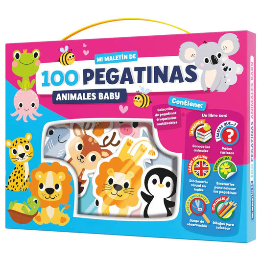 Baby Animals 100 stickers briefcase Nerdscape