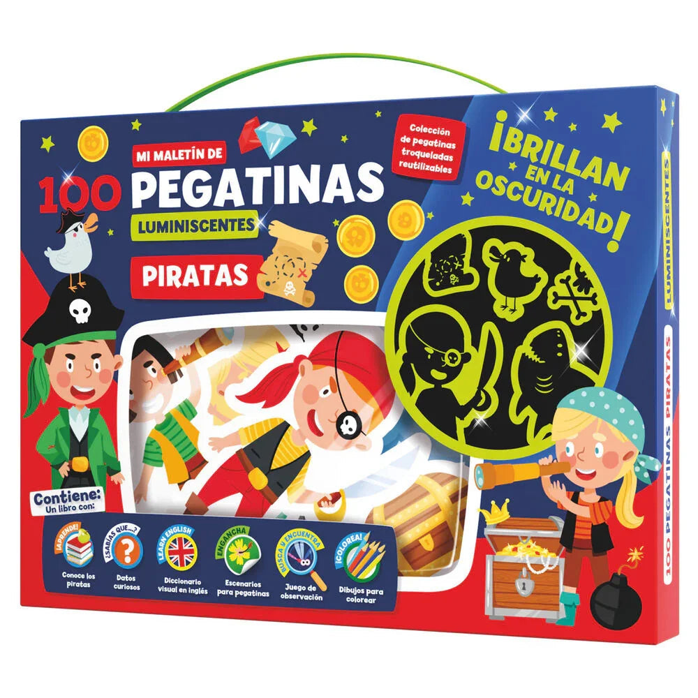 Pirates 100 luminescent stickers briefcase Nerdscape
