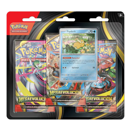 Spanish Pokemon Mega Evolution Blister collectable card game 3 booster packs Nerdscape