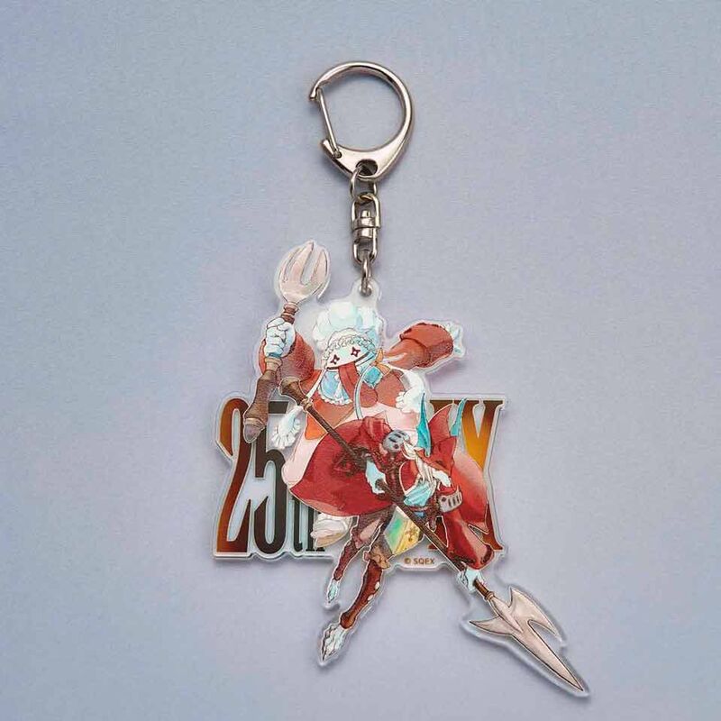 Final Fantasy IX Quina Quen &amp; Freija Crescent keychain 7cm