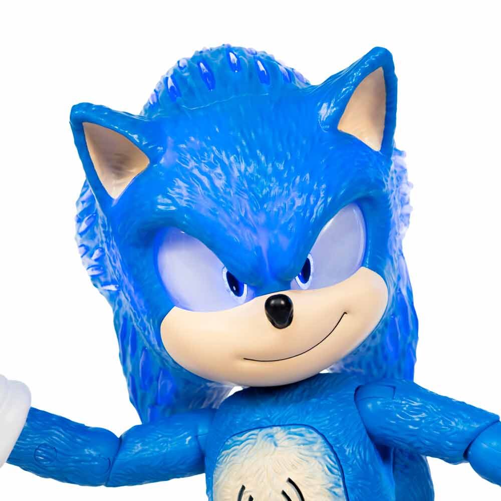 Sonic The Movie Sonic 3 Interactive Figura da Collezione 35cm - Nerdscape Nerdscape