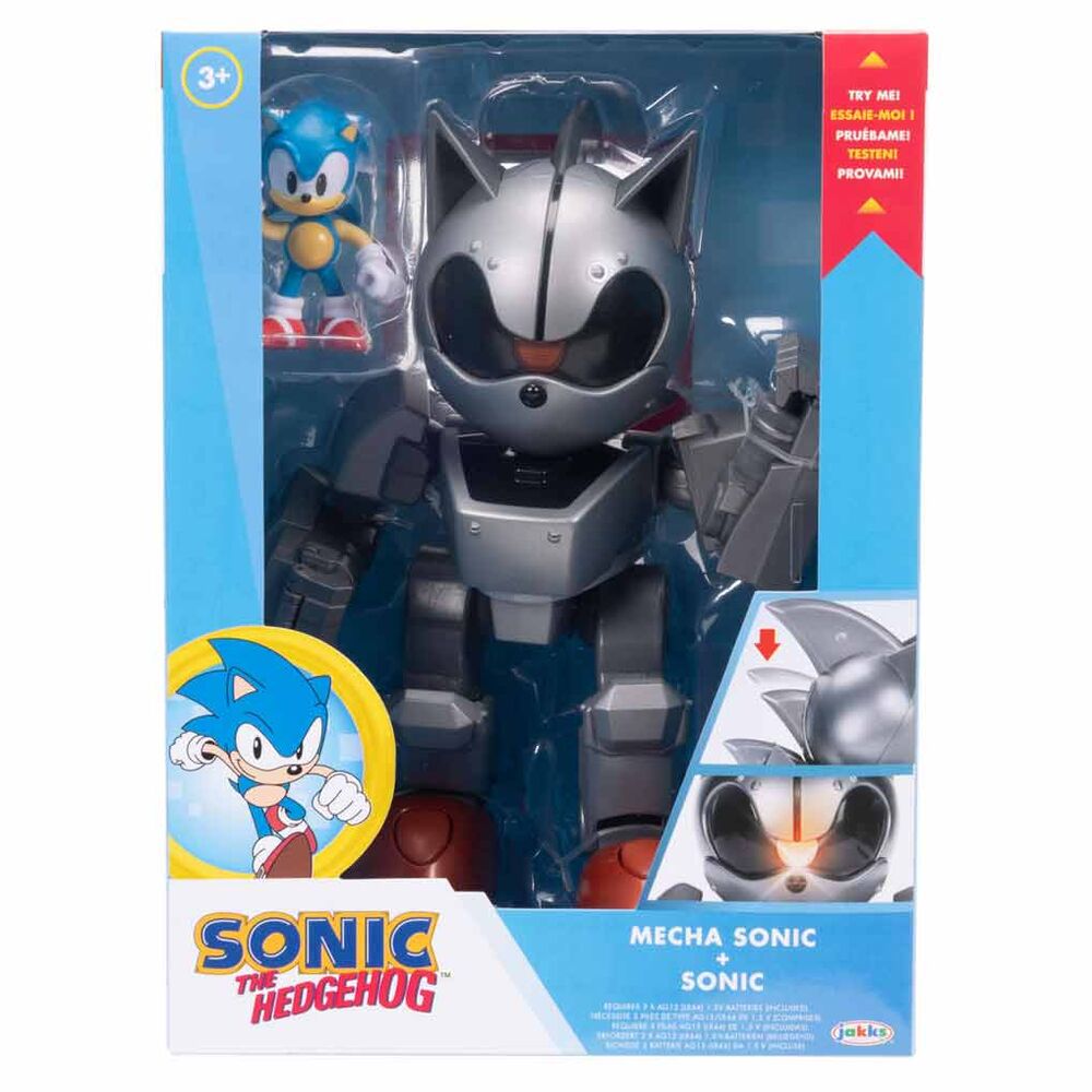 Sonic the Hedgehog Mecha + Sonic figure Nerdscape