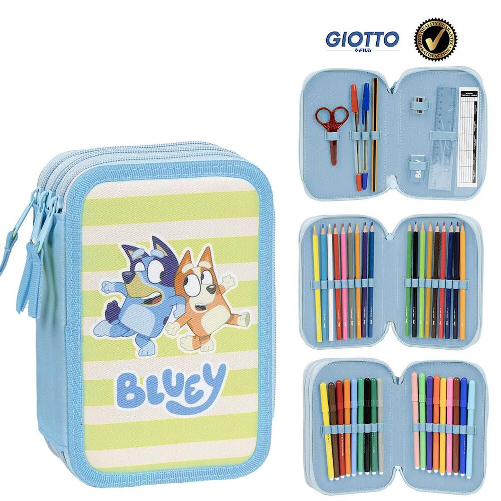 Bluey triple pencil case Nerdscape