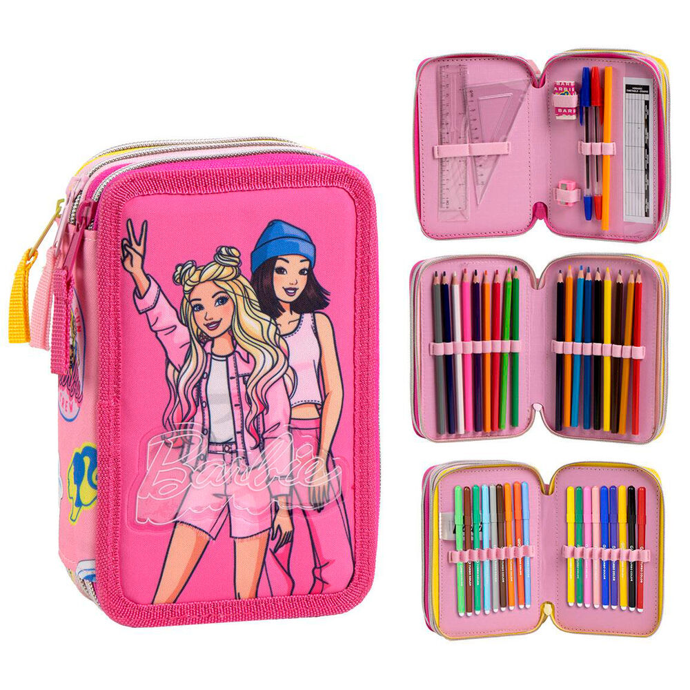 Barbie triple pencil case Nerdscape