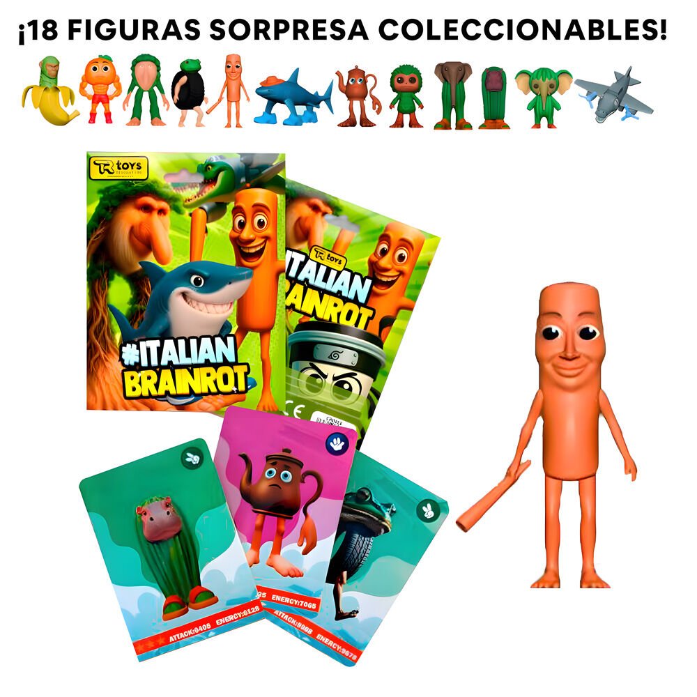 Italian Brainrot assorted Envelope figure + 3 collectable cards - Nerdscape