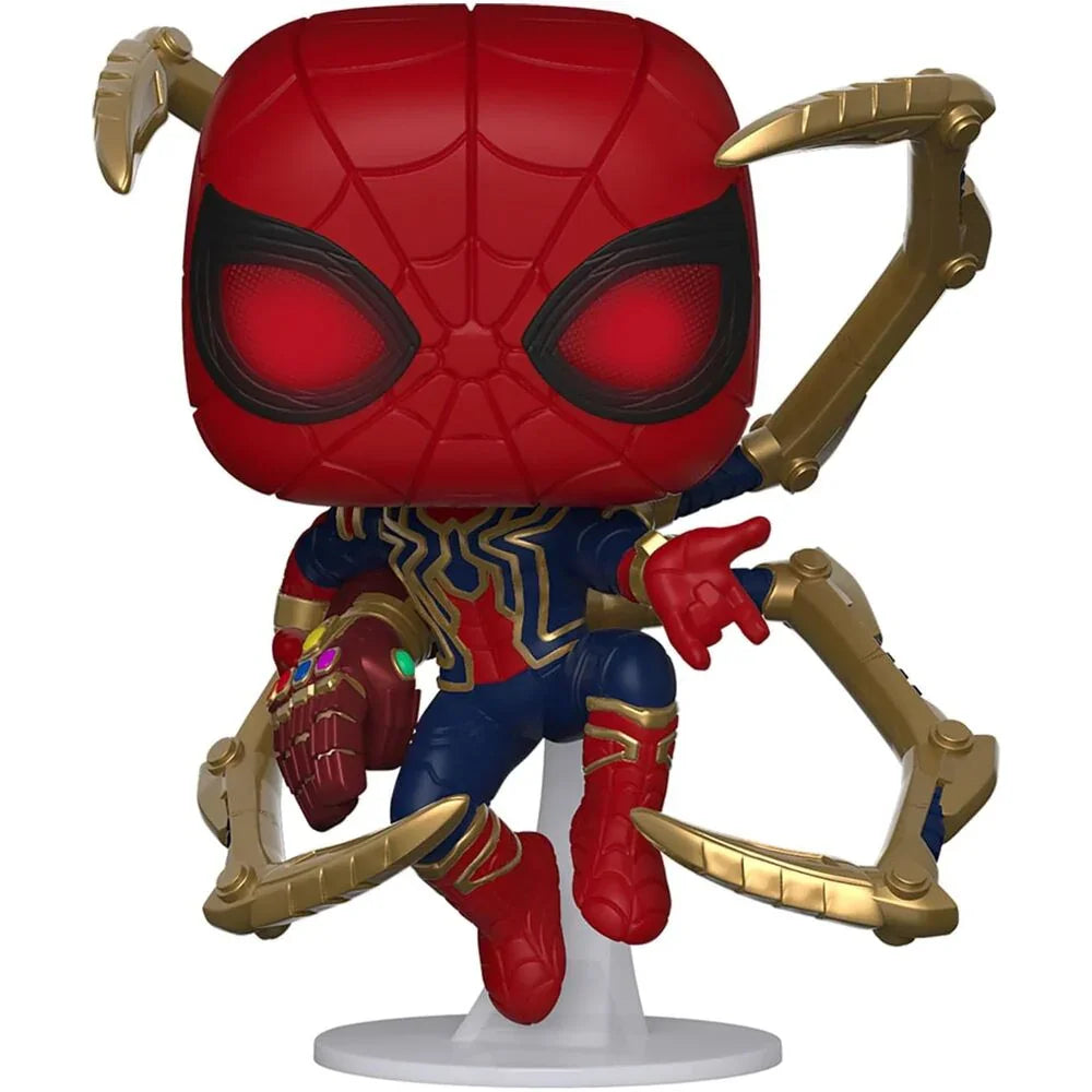 POP figure Marvel Avengers Endgame Iron Spider with Nano Gauntlet Nerdscape
