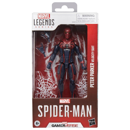Figurine Spider-Man Peter Parker en tenue Velocity, série Marvel Legends Gamerverse, 15 cm