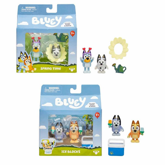 Bluey Lets Play Chef, lot de 2 figurines assorties