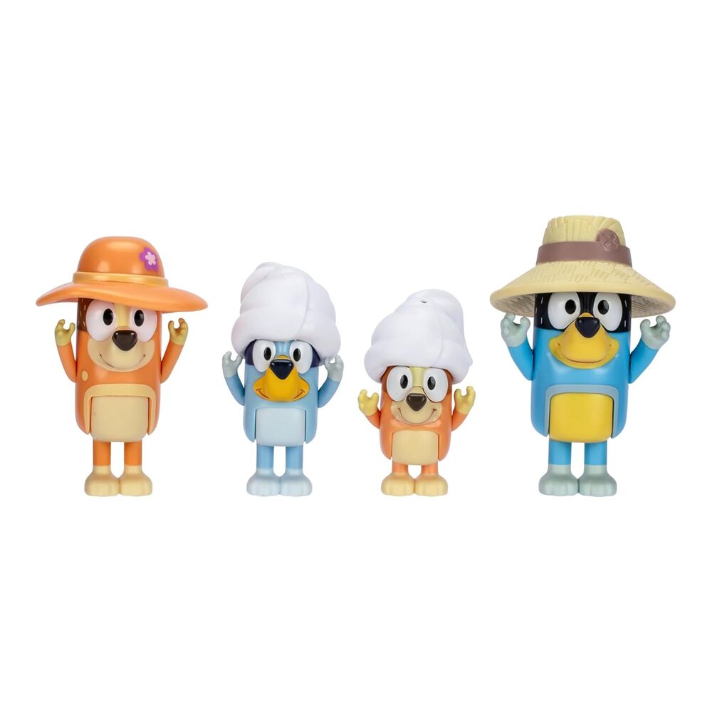 Bluey Family Trip Pack 4 Figure da Collezione - Nerdscape Nerdscape