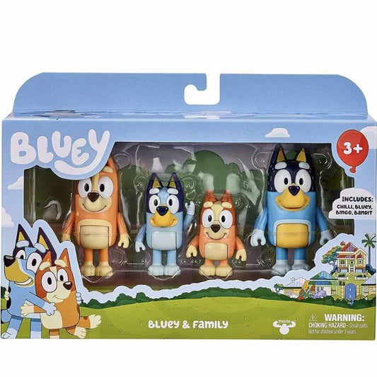 Pack de 4 figurines Bluey Family