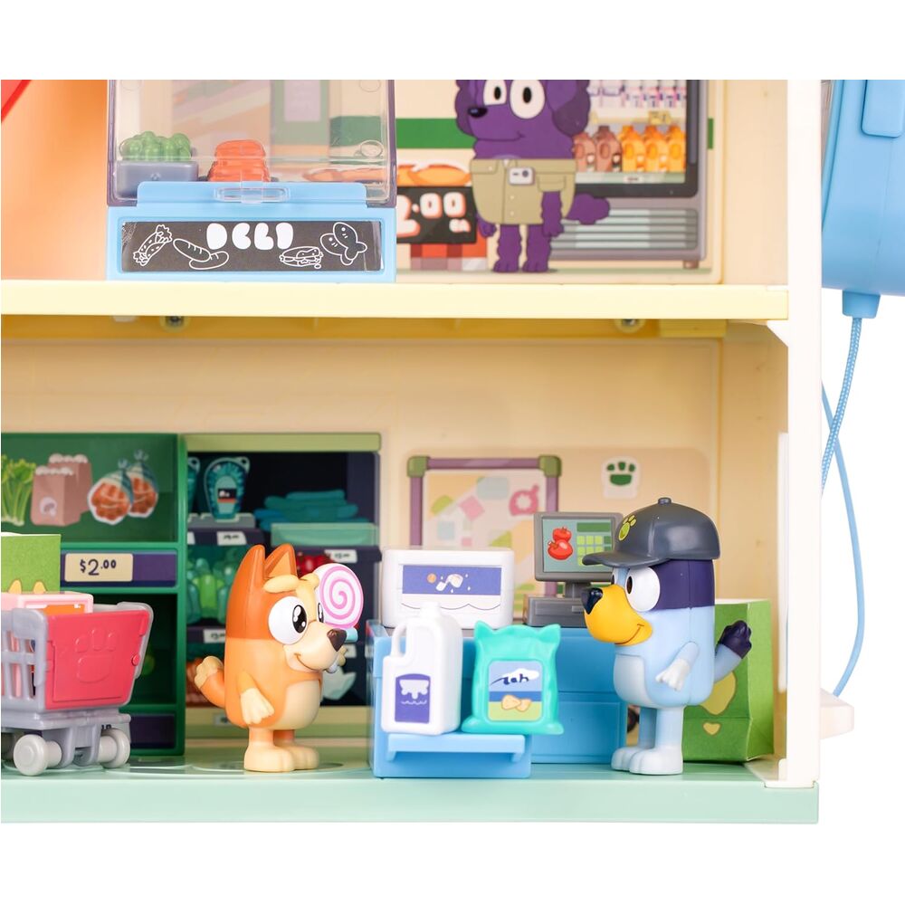 Bluey Bluey Supermarket Playset + Figures - Figura da Collezione - Nerdscape Nerdscape