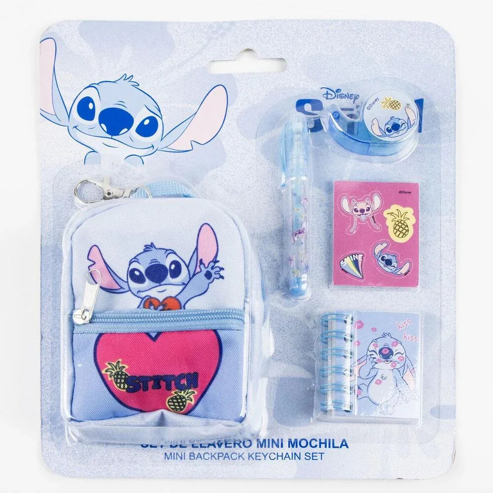 Disney Stitch Stationery mini backpack set Nerdscape